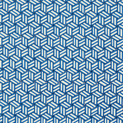 SCHUMACHER FABRICS -176041-TUMBLING BLOCKS