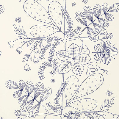 SCHUMACHER FABRICS -176203-BLOMMEN PRINT