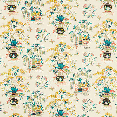 Schumacher Fabrics , a selection of fabrics such as velvet, damask, cotton, silk, linen and sheers.
