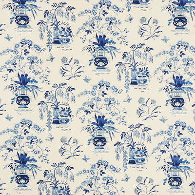 Schumacher Fabrics , a selection of fabrics such as velvet, damask, cotton, silk, linen and sheers.