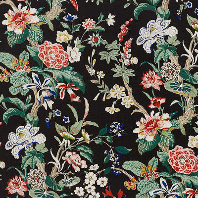 Schumacher Fabrics , a selection of fabrics such as velvet, damask, cotton, silk, linen and sheers.