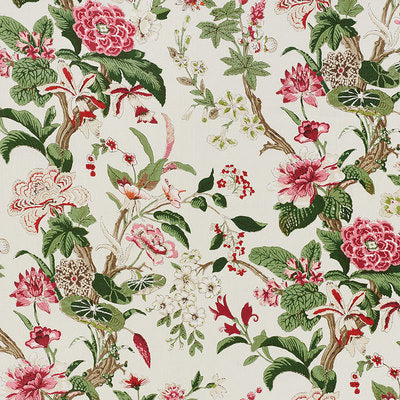 Schumacher Fabrics , a selection of fabrics such as velvet, damask, cotton, silk, linen and sheers.