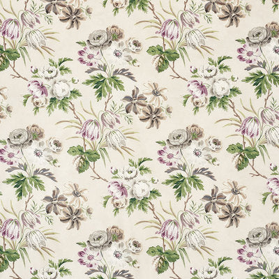 Schumacher Fabrics , a selection of fabrics such as velvet, damask, cotton, silk, linen and sheers.