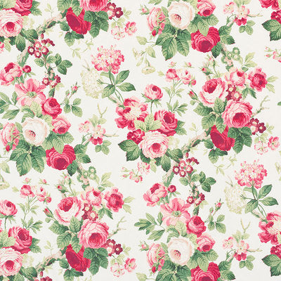 Schumacher Fabrics , a selection of fabrics such as velvet, damask, cotton, silk, linen and sheers.