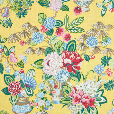Schumacher Fabrics , a selection of fabrics such as velvet, damask, cotton, silk, linen and sheers.