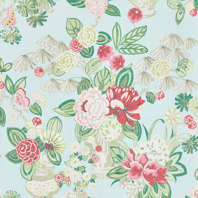 SCHUMACHER FABRICS -177292-BOUQUET CHINOISERIE