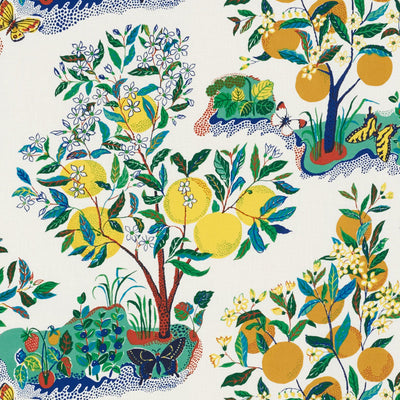 SCHUMACHER FABRICS -177330-CITRUS GARDEN INDOOR/OUTDOOR