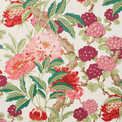 Schumacher Fabrics , a selection of fabrics such as velvet, damask, cotton, silk, linen and sheers.