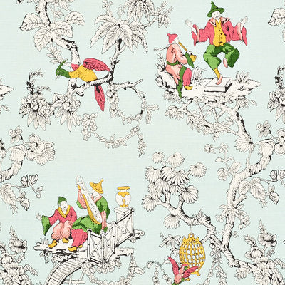 Schumacher Fabrics , a selection of fabrics such as velvet, damask, cotton, silk, linen and sheers.