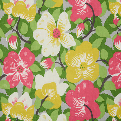 Schumacher Fabrics , a selection of fabrics such as velvet, damask, cotton, silk, linen and sheers.