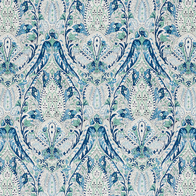 Schumacher Fabrics , a selection of fabrics such as velvet, damask, cotton, silk, linen and sheers.