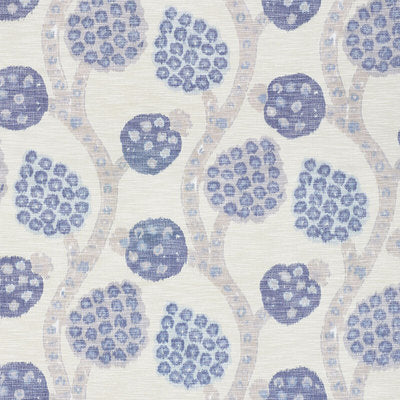 Schumacher Fabrics , a selection of fabrics such as velvet, damask, cotton, silk, linen and sheers.