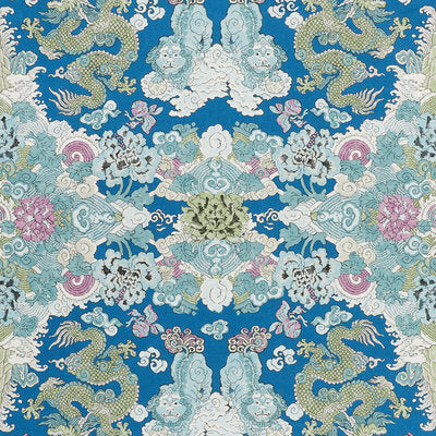 Schumacher Fabrics , a selection of fabrics such as velvet, damask, cotton, silk, linen and sheers.