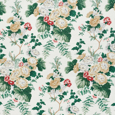 Schumacher Fabrics , a selection of fabrics such as velvet, damask, cotton, silk, linen and sheers.