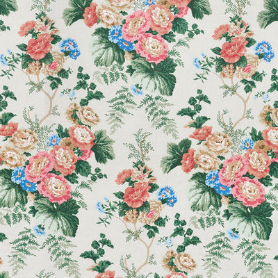 Schumacher Fabrics , a selection of fabrics such as velvet, damask, cotton, silk, linen and sheers.