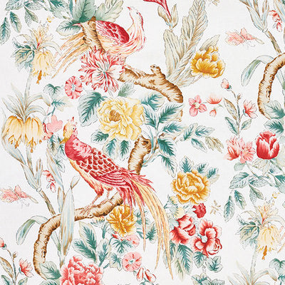Schumacher Fabrics , a selection of fabrics such as velvet, damask, cotton, silk, linen and sheers.