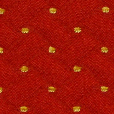 BEACON HILL FABRICS-QUILTED PEARLS -FIRE