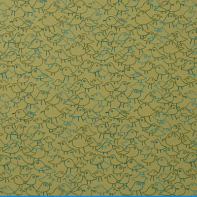 ROBERT ALLEN FABRICS-CHATTING CHICKS -SEAGLASS