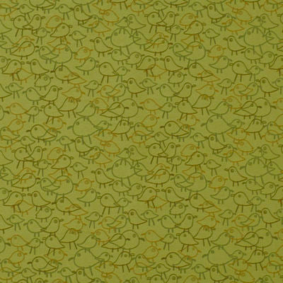 ROBERT ALLEN FABRICS-CHATTING CHICKS -HONEYDEW