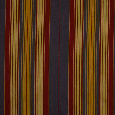 ROBERT ALLEN FABRICS-MILANSTRIPE BK -DENIMCHERRY