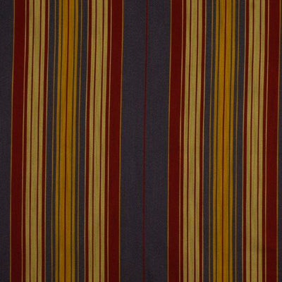 ROBERT ALLEN FABRICS-MILANSTRIPE BK -DENIMCHERRY