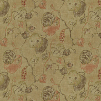 LEE JOFA - ANTIBES PRINT - OLIVE/PLUM