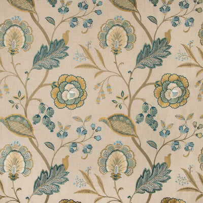 LEE JOFA - ASTON EMBROIDERY - TEAL