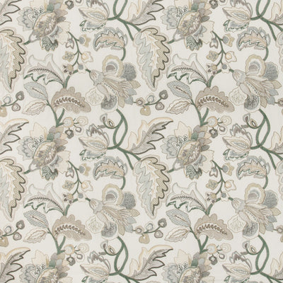 LEE JOFA - ORFORD EMBROIDERY - LEAF/MIST