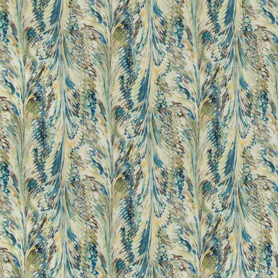 LEE JOFA - TAPLOW PRINT - PEACOCK/GOLD