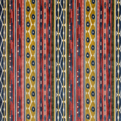 LEE JOFA - DESNING VELVET - RED/BLUE