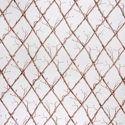 LEE JOFA - TWIG TRELLIS - BROWN/WHITE