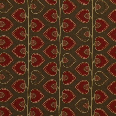 ROBERT ALLEN FABRICS-SCANDO VINE -SCARLET