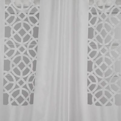 ROBERT ALLEN FABRICS-LASER LATTICE -BLANC