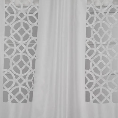 ROBERT ALLEN FABRICS-LASER LATTICE -BLANC