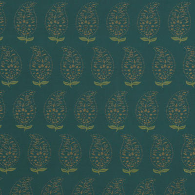 ROBERT ALLEN FABRICS-DOTTED PAISLEY -AQUATIC