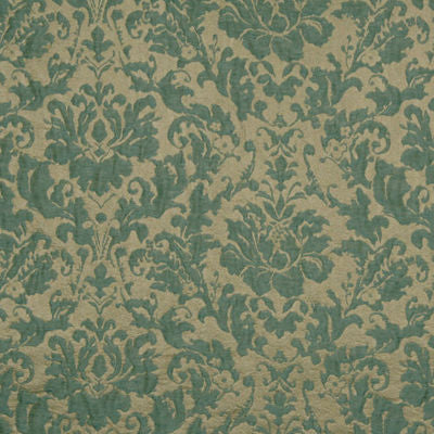 BEACON HILL FABRICS-FLAME FRAME -DARKAQUA