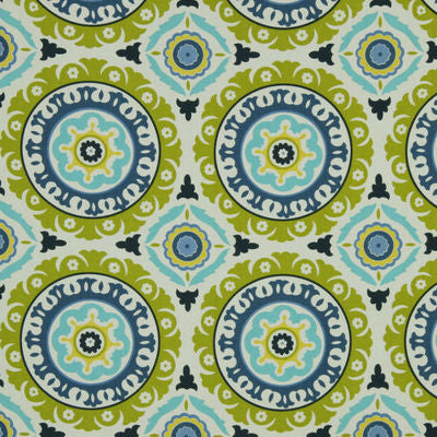 ROBERT ALLEN FABRICS-BOLD FLORAL -KIWI