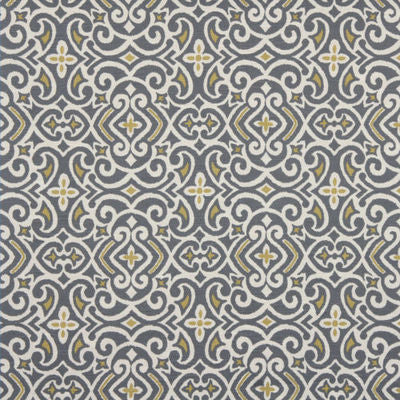 ROBERT ALLEN FABRICS-NEW DAMASK BK -GREYSTONE