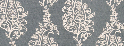 ROBERT ALLEN FABRICS-VINE ROMANCE -MINERAL