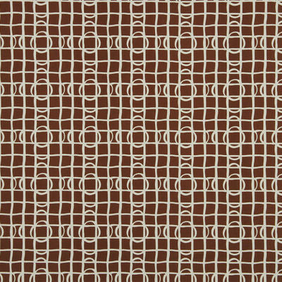 ROBERT ALLEN FABRICS-LATTICE GRAPH -COPPER