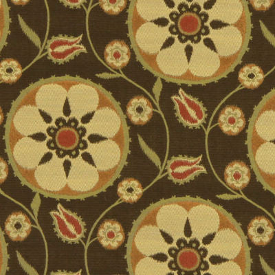ROBERT ALLEN FABRICS-FLOWER PARK -MAIZE