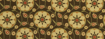ROBERT ALLEN FABRICS-FLOWER PARK -MAIZE