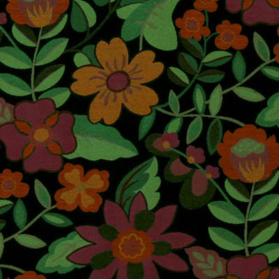 ROBERT ALLEN FABRICS-GARDEN TOSS BK -NIGHTSKY