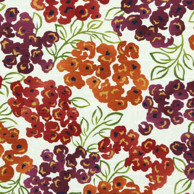 ROBERT ALLEN FABRICS-LUXURY FLORAL -POPPY