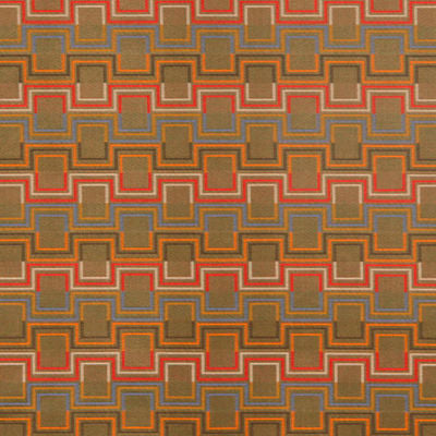 ROBERT ALLEN FABRICS-SQUARED UP -TANGERINE