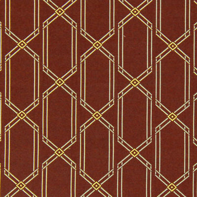 ROBERT ALLEN FABRICS-LUREX DIAMONDS -OXBLOOD