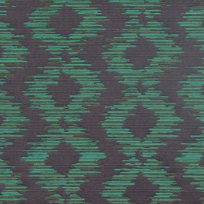ROBERT ALLEN FABRICS-ABSTRACT IKAT -EMERALD