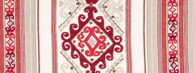BEACON HILL FABRICS-MELA STRIPE -VERMILLION