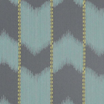 ROBERT ALLEN FABRICS-IKAT SATIN -EUCALYPTUS