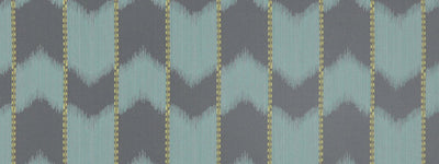 ROBERT ALLEN FABRICS-IKAT SATIN -EUCALYPTUS